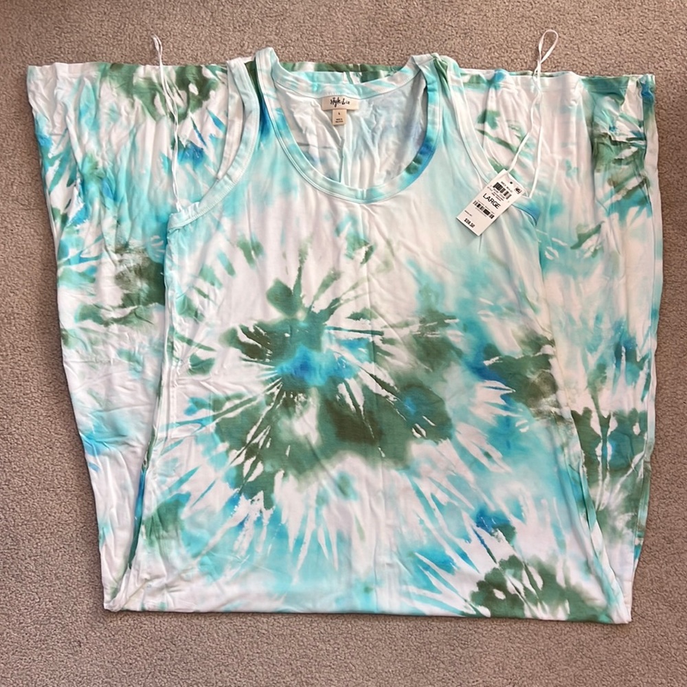 NWT tie dye maxi dress